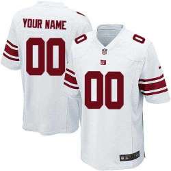 Youth Nike New York Giants Customized White Team Color Stitched NFL Game Jersey