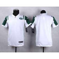 Youth Nike New York Jets Customized White Team Color Stitched NFL Game Jersey