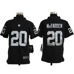 Youth Nike Oakland Raiders #20 Darren McFadden Black Game Jerseys