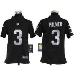 Youth Nike Oakland Raiders #3 Carson Palmer Black Game Jerseys