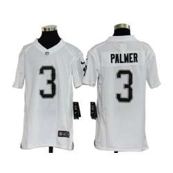 Youth Nike Oakland Raiders #3 Carson Palmer White Game Jerseys