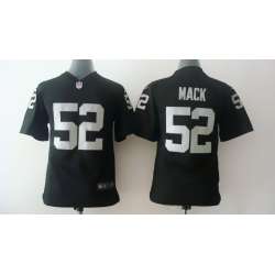 Youth Nike Oakland Raiders #52 Mack Black Game Jerseys