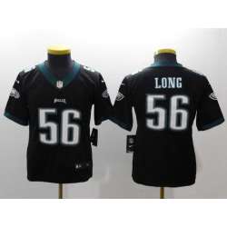 Youth Nike Philadelphia Eagles #56 Chris Long Black Vapor Untouchable Player Limited Jersey