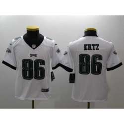 Youth Nike Philadelphia Eagles #86 Zach Ertz White Vapor Untouchable Player Limited Jersey
