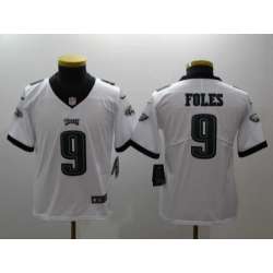 Youth Nike Philadelphia Eagles #9 Nick Foles White Vapor Untouchable Player Limited Jersey