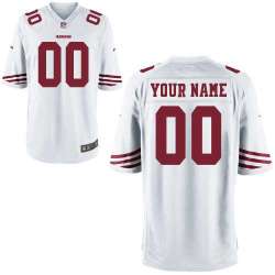 Youth Nike San Francisco 49ers Customized White Team Color Stitched NFL Game Jersey