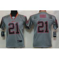 Youth Nike San Francisco 49ers #21 Frank Gore Lights Out Gray Jerseys