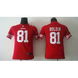 Youth Nike San Francisco 49ers #81 Anquan Boldin Red Game Jerseys