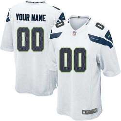 Youth Nike Seattle Seahawks Customized White Team Color Stitched NFL Game Jersey