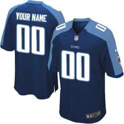 Youth Nike Tennessee Titans Customized Navy Blue Team Color Stitched NFL Game Jersey