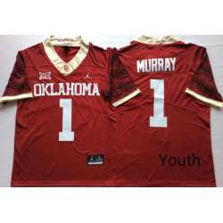 Youth Oklahoma Sooners 1 Kyler Murray Red 47 Game Winning Streak College Football Jersey