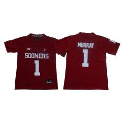 Youth Oklahoma Sooners 1 Kyler Murray Red College Football Jersey