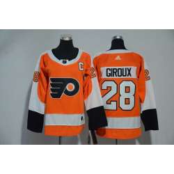 Youth Philadelphia Flyers #28 Claude Giroux Orange Adidas Stitched Jersey