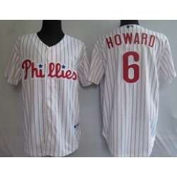 Youth Philadelphia Phillies #6 Howard White Jerseys