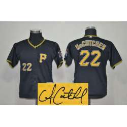 Youth Pittsburgh Pirates #22 Andrew McCutchen Black Signature Edition Jerseys