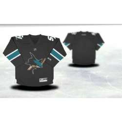 Youth San Jose Sharks Customized Black Third Stitched Hockey Jersey