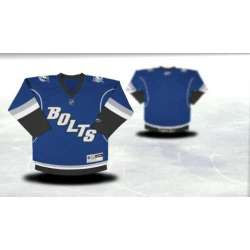 Youth Tampa Bay Lightning Customized Blue Third Stitched Hockey Jersey