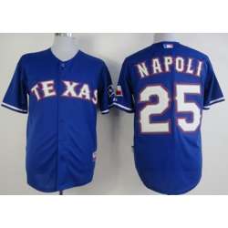 Youth Texas Rangers #25 Mike Napoli Blue Jerseys