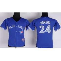 Youth Toronto Blue Jays #24 Ricky Romero 2012 Blue Jerseys