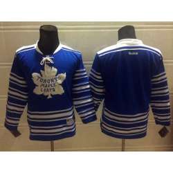 Youth Toronto Maple Leafs Customized Blue Winter Classic Stitched Hockey Jersey