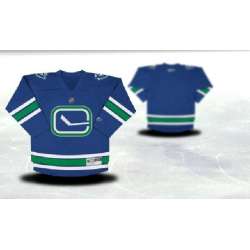 Youth Vancouver Canucks Customized Blue Third Stitched Hockey Jersey
