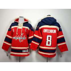 Youth Washington Capitals #8 Alex Ovechkin Red Hoodie