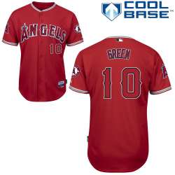 #10 Grant Green Red MLB Jersey-Los Angeles Angels Of Anaheim Stitched Cool Base Baseball Jersey