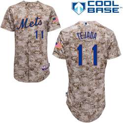 #11 Ruben Tejada Camo MLB Jersey-New York Mets Stitched Player Baseball Jersey