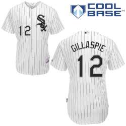 #12 Conor Gillaspie White Pinstripe MLB Jersey-Chicago White Sox Stitched Cool Base Baseball Jersey