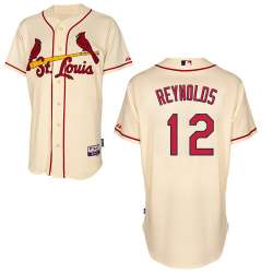 #12 Mark Reynolds Cream MLB Jersey-St. Louis Cardinals Stitched Cool Base Baseball Jersey