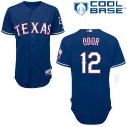 #12 Rougned Odor Blue MLB Jersey-Texas Rangers Stitched Cool Base Baseball Jersey