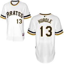 #13 Clint Hurdle White Pullover MLB Jersey-Pittsburgh Pirates Stitched Player Baseball Jersey