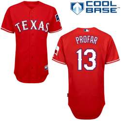 #13 Jurickson Profar Red MLB Jersey-Texas Rangers Stitched Cool Base Baseball Jersey