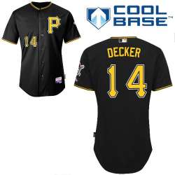 #14 Jaff Decker Black MLB Jersey-Pittsburgh Pirates Stitched Cool Base Baseball Jersey