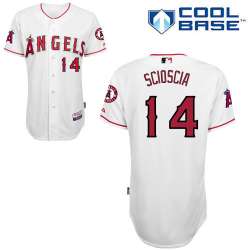 #14 Mike Scioscia White MLB Jersey-Los Angeles Angels Of Anaheim Stitched Cool Base Baseball Jersey