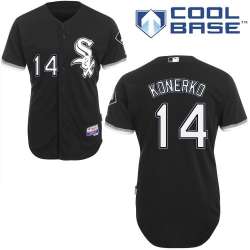 #14 Paul Konerko Black MLB Jersey-Chicago White Sox Stitched Cool Base Baseball Jersey