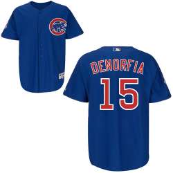 #15 Chris Denorfia Blue MLB Jersey-Chicago Cubs Stitched Player Baseball Jersey
