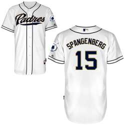#15 Cory Spangenberg White MLB Jersey-San Diego Padres Stitched Cool Base Baseball Jersey