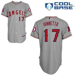 #17 Chris Iannetta Gray MLB Jersey-Los Angeles Angels Of Anaheim Stitched Cool Base Baseball Jersey