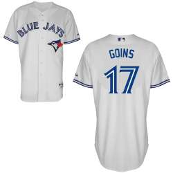 #17 Ryan Goins White MLB Jersey-Toronto Blue Jays Stitched Cool Base Baseball Jersey