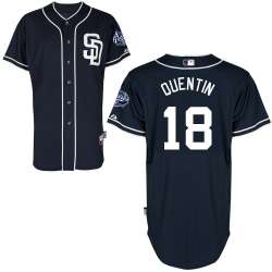 #18 Carlos Quentin Dark Blue MLB Jersey-San Diego Padres Stitched Cool Base Baseball Jersey