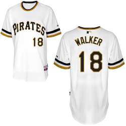 #18 Neil Walker White Pullover MLB Jersey-Pittsburgh Pirates Stitched Player Baseball Jersey