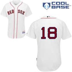 #18 Shane Victorino White MLB Jersey-Boston Red Sox Stitched Cool Base Baseball Jersey