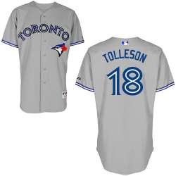 #18 Steve Tolleson Gray MLB Jersey-Toronto Blue Jays Stitched Cool Base Baseball Jersey