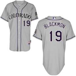 #19 Charlie Blackmon Gray MLB Jersey-Colorado Rockies Stitched Cool Base Baseball Jersey