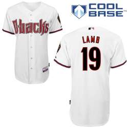 #19 Jake Lamb White MLB Jersey-Arizona Diamondbacks Stitched Cool Base Baseball Jersey