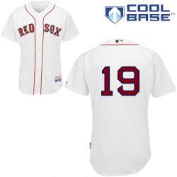 #19 Koji Uehara White MLB Jersey-Boston Red Sox Stitched Cool Base Baseball Jersey