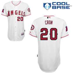 #20 C.J Cron White MLB Jersey-Los Angeles Angels Of Anaheim Stitched Cool Base Baseball Jersey