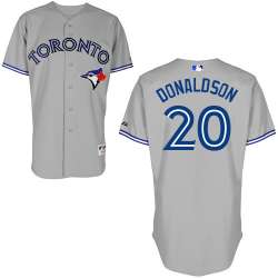 #20 Josh Donaldson Gray MLB Jersey-Toronto Blue Jays Stitched Cool Base Baseball Jersey
