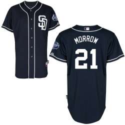 #21 Brandon Morrow Dark Blue MLB Jersey-San Diego Padres Stitched Cool Base Baseball Jersey